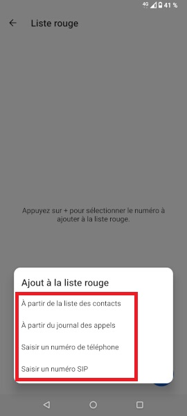 Bloquer les messages d’un correspondant